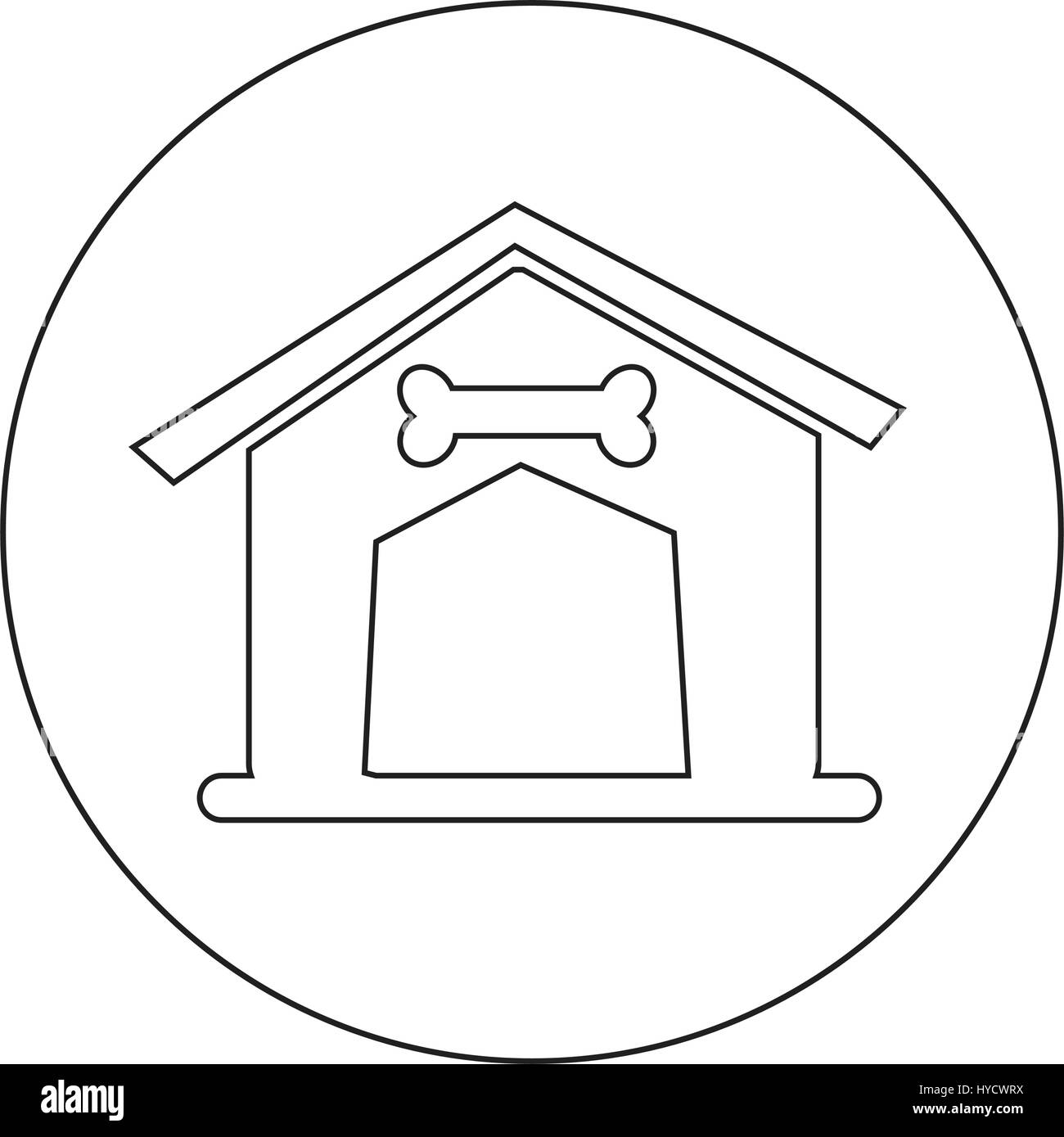 Dog Home Icon illustration design Stock Vector Image & Art - Alamy