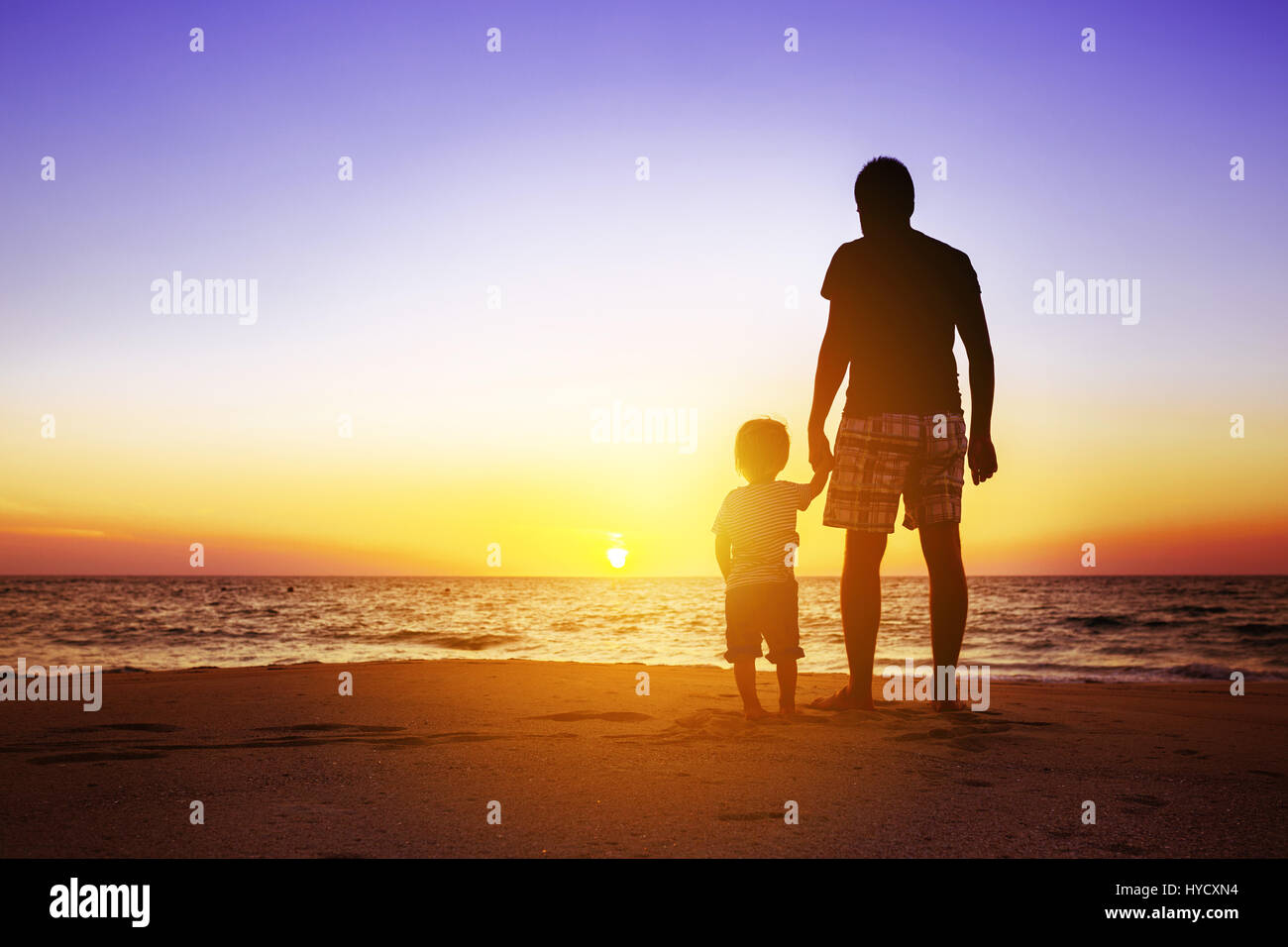 Father and son silhouette hi-res stock photography and images - Alamy