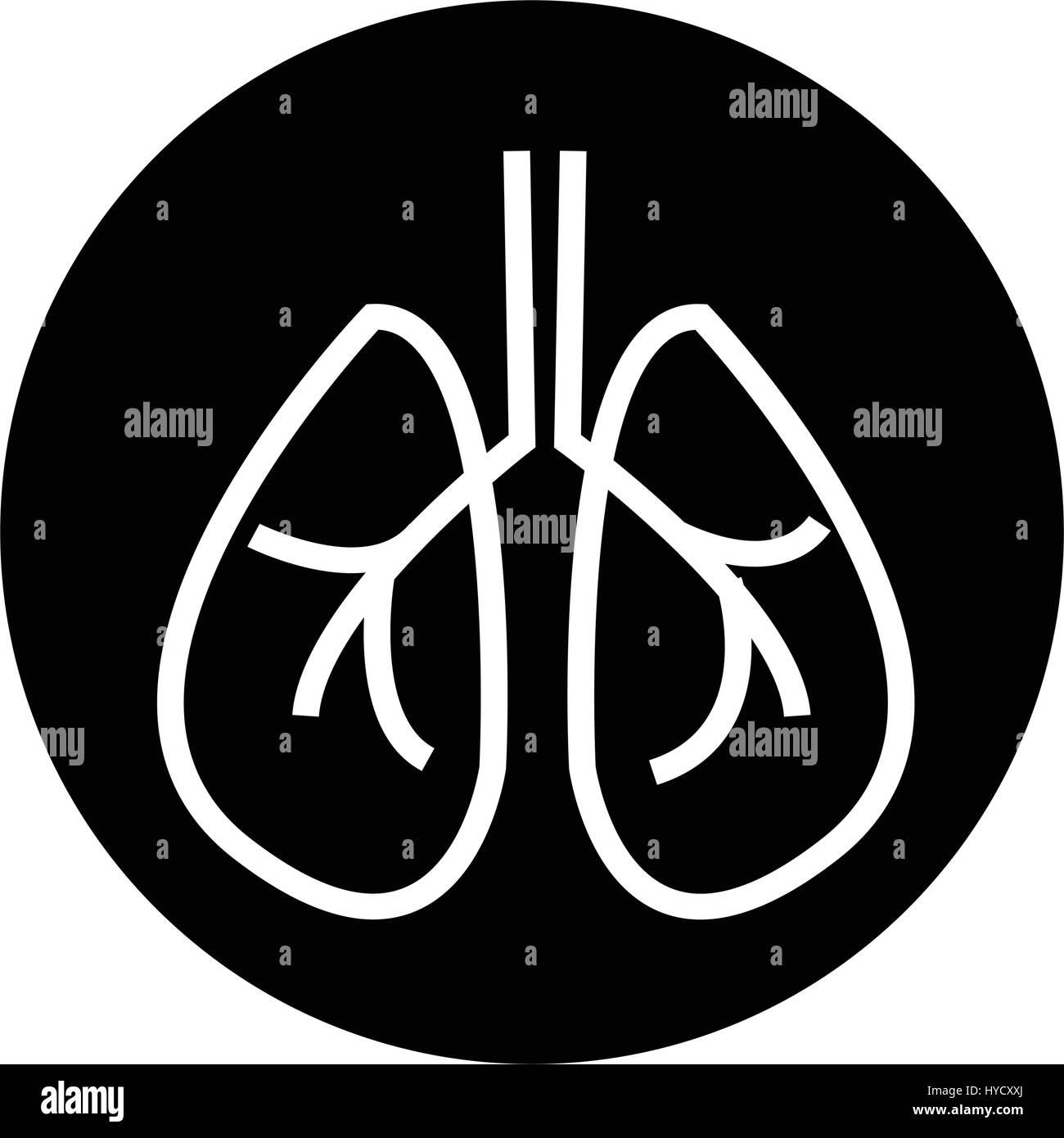 Lungs anatomy smoker Black and White Stock Photos & Images - Alamy
