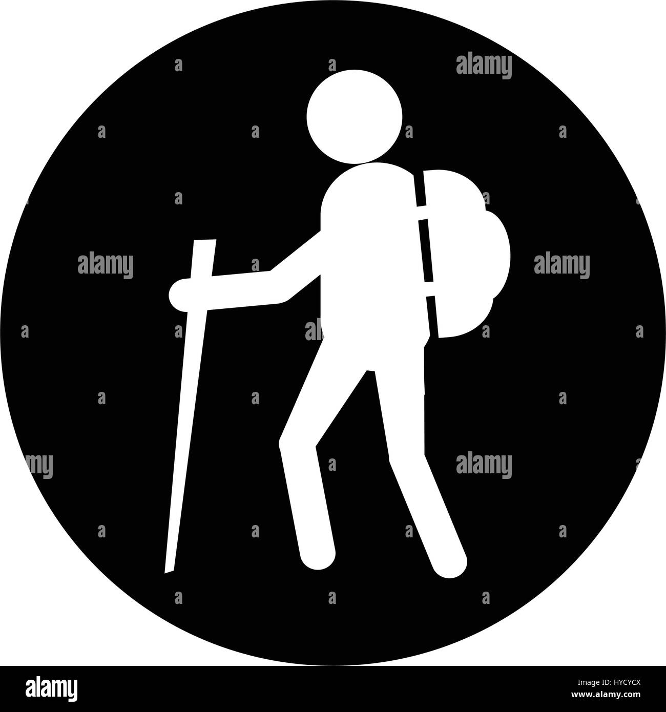 hiking icon illustration design Stock Vector Image & Art - Alamy