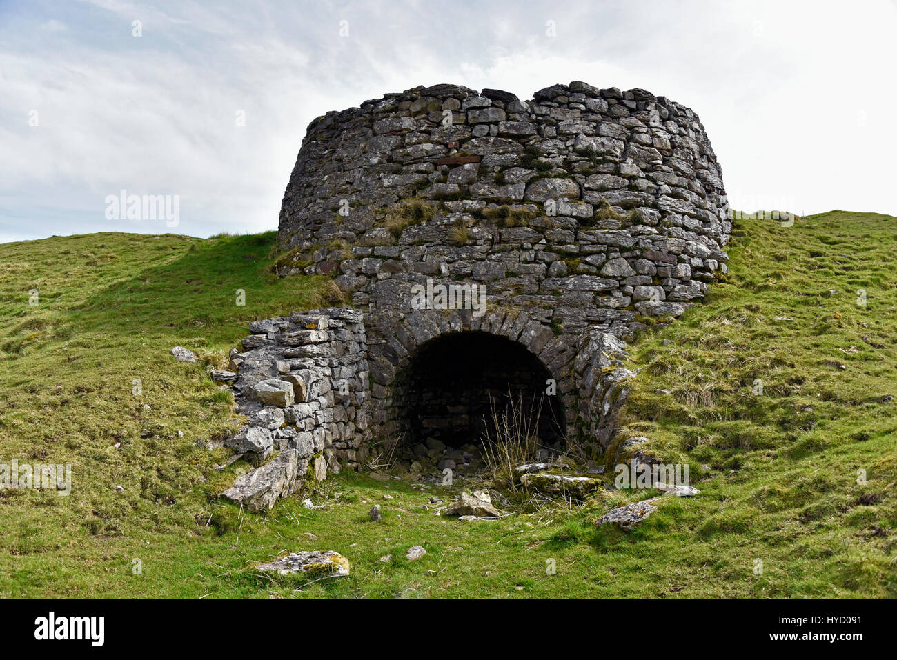 Derelict lime kiln. ChapelleDale near Ingleton. Yorkshire Dales