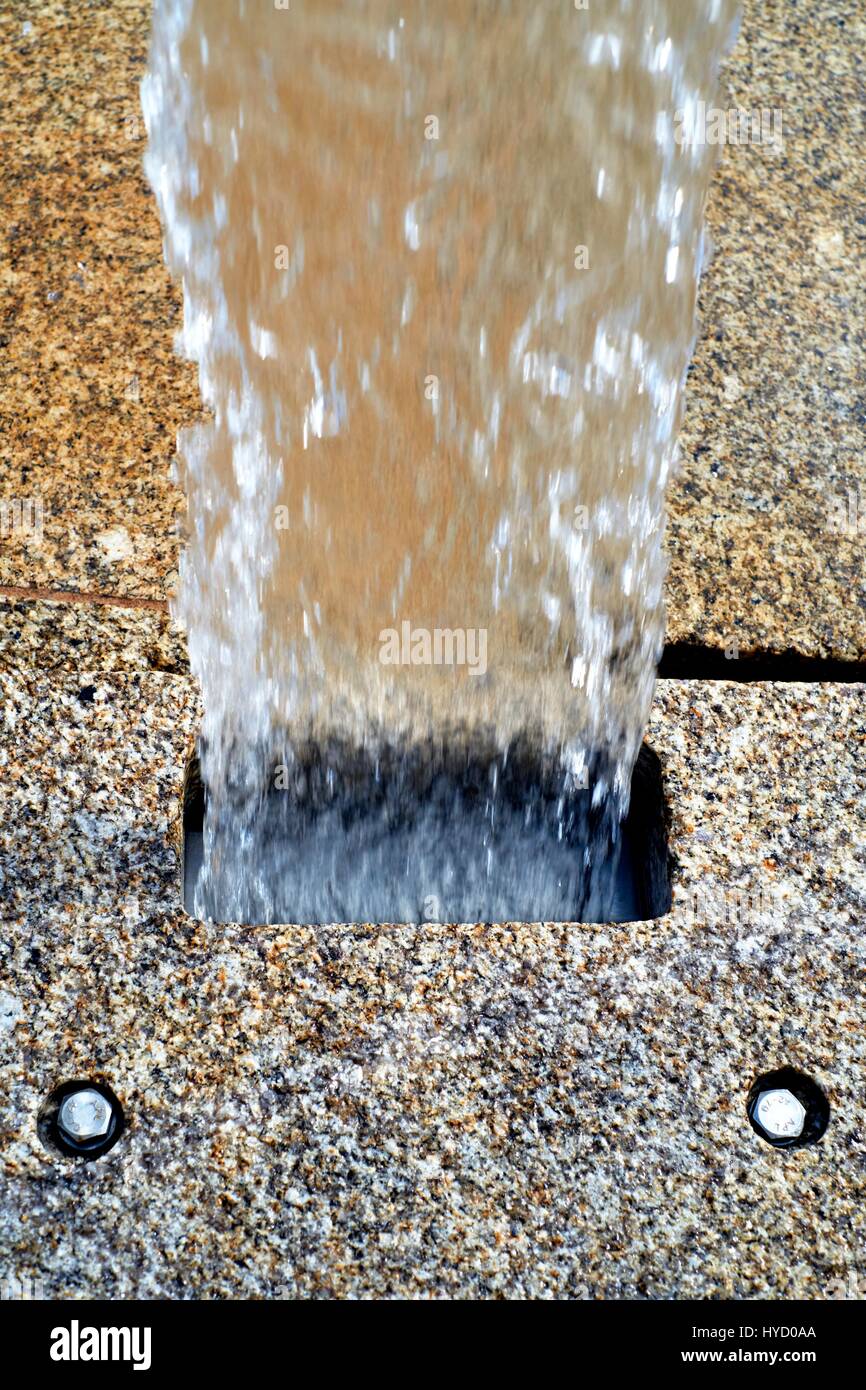 Fountain water jet. Stock Photo