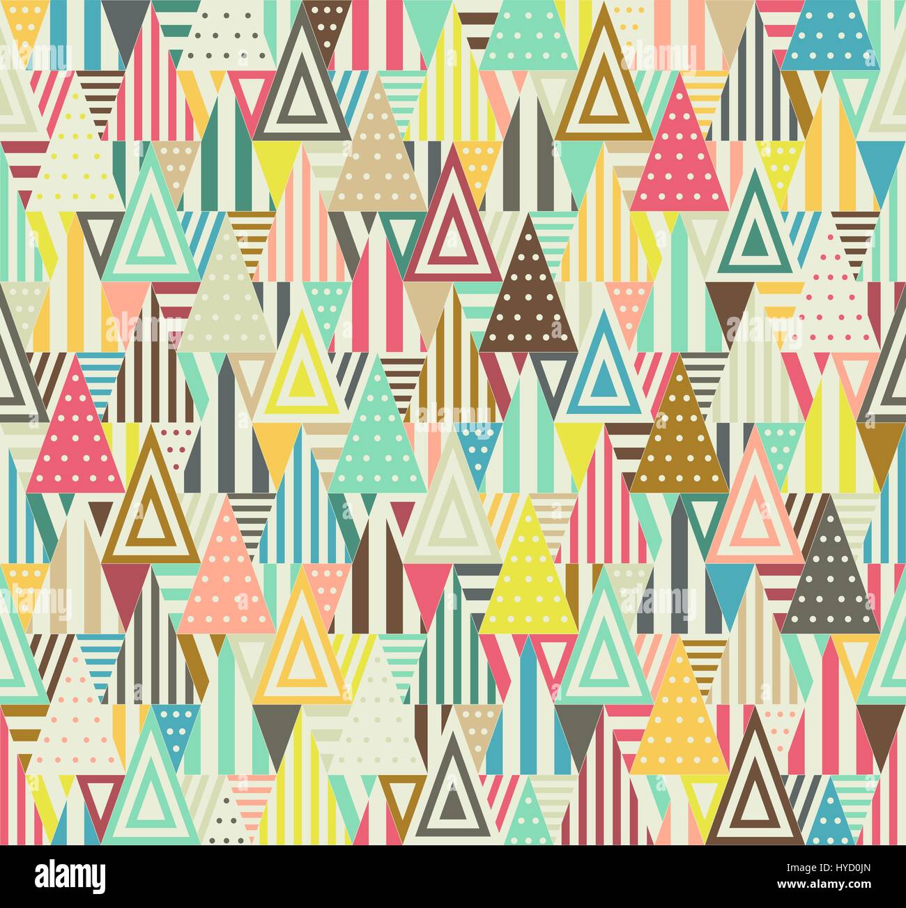 Geometric pattern with triangles Stock Vector