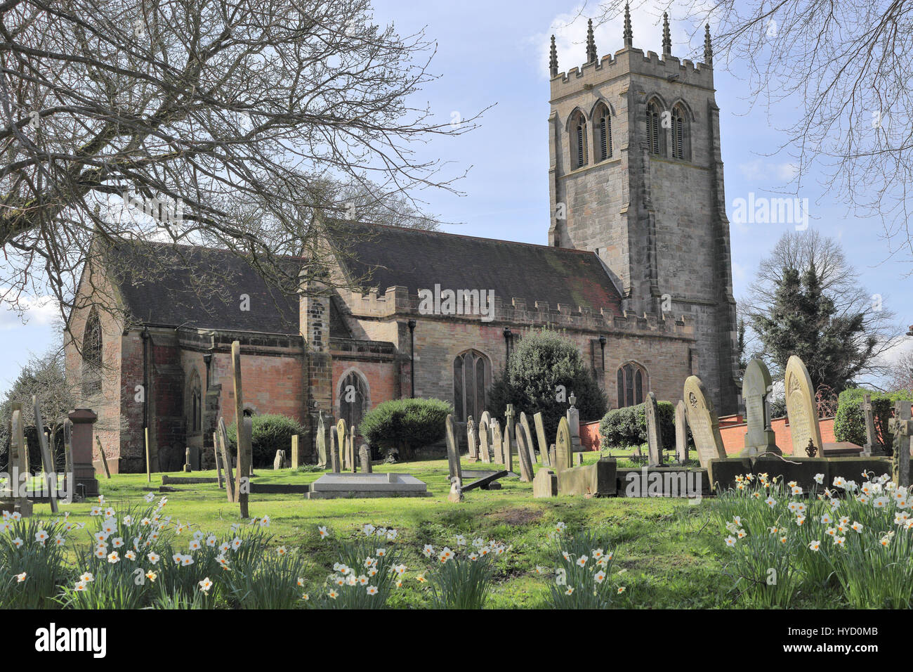 Geasley Church, Nottinghamshire. Associated with DH Lawrence, and his writing. Stock Photo