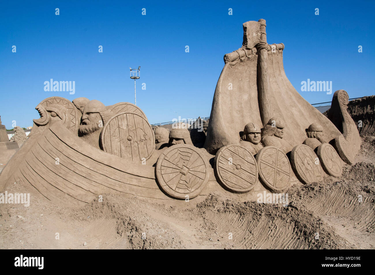 Sandcastle - sculpture Stock Photo