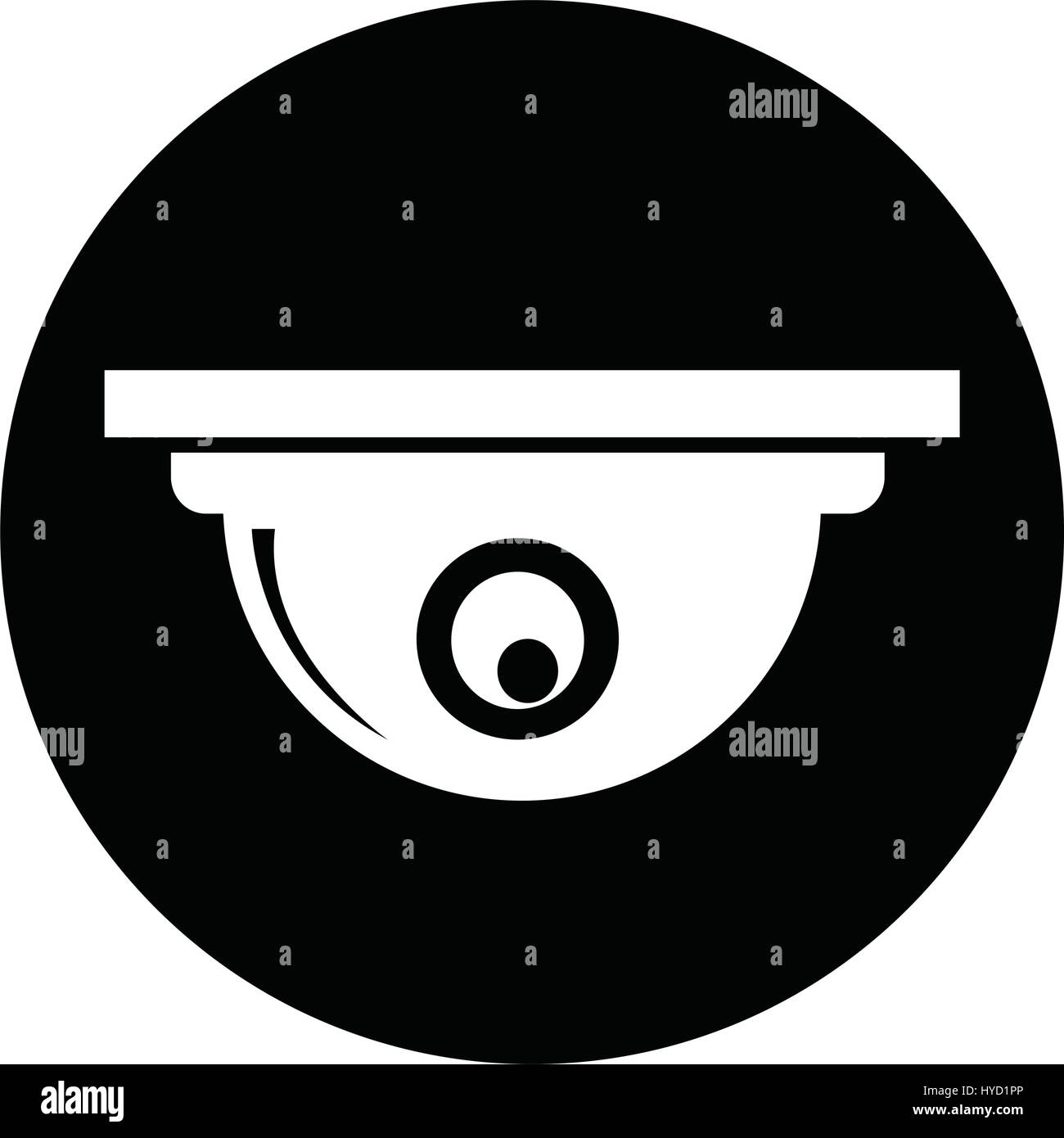 Security surveillance dome camera Stock Vector Images - Alamy