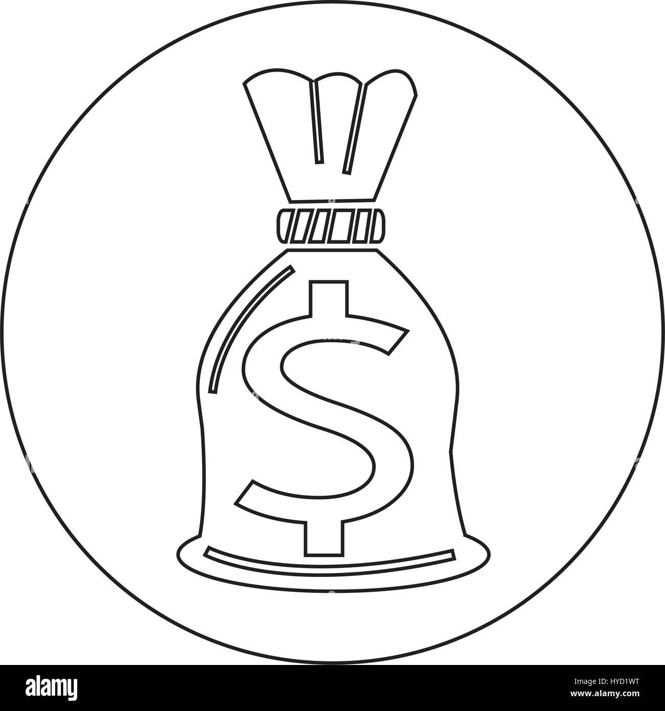 Money Bag Icon Stock Vector Image & Art - Alamy