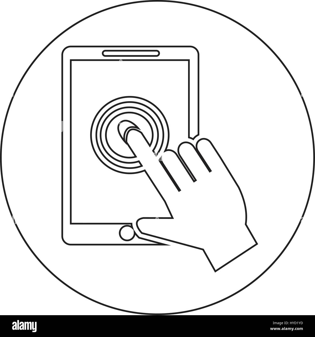Smartphone touchscreen icon Stock Vector Image & Art - Alamy