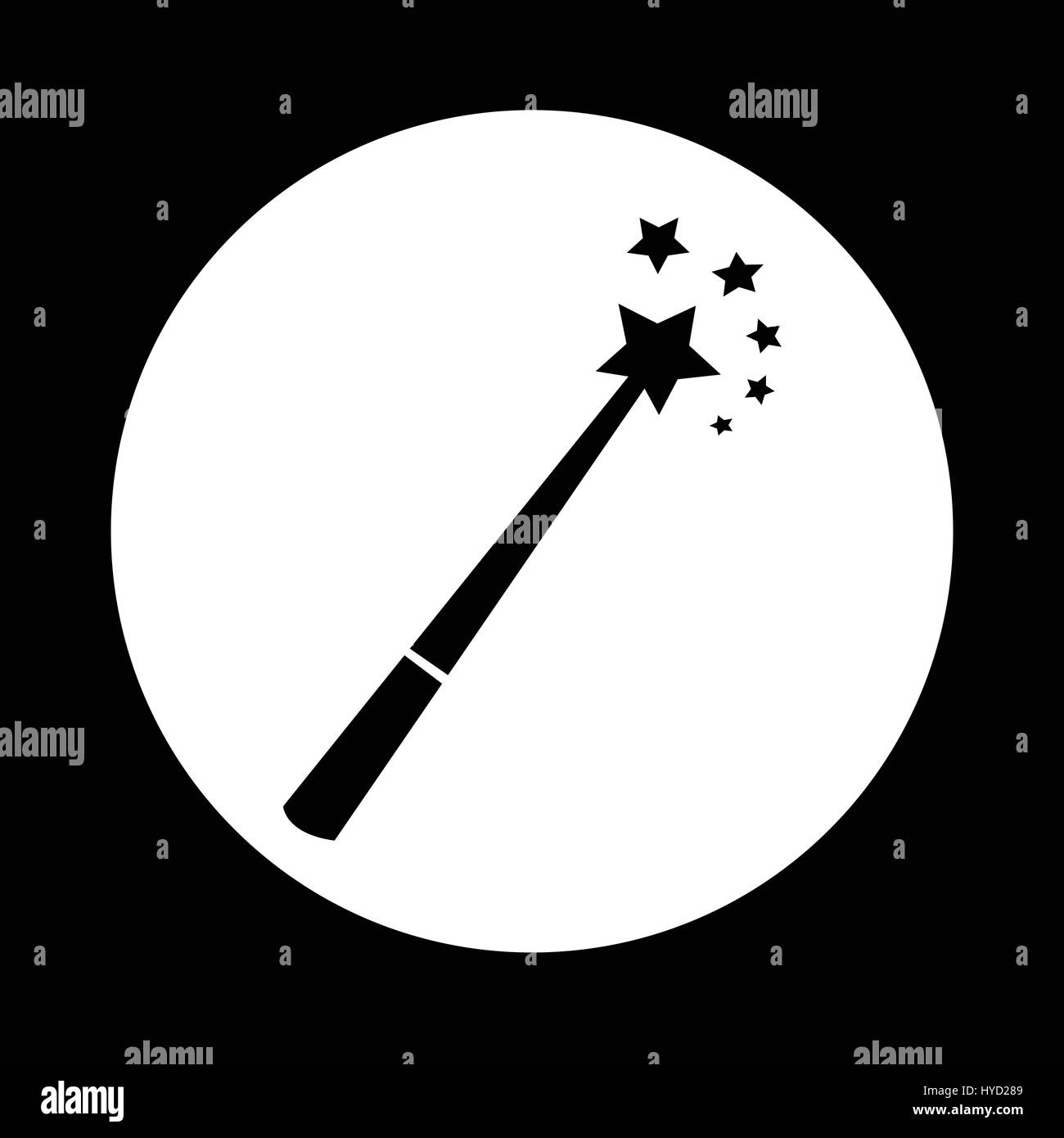 Magic Wand Icon Stock Vector Image & Art - Alamy