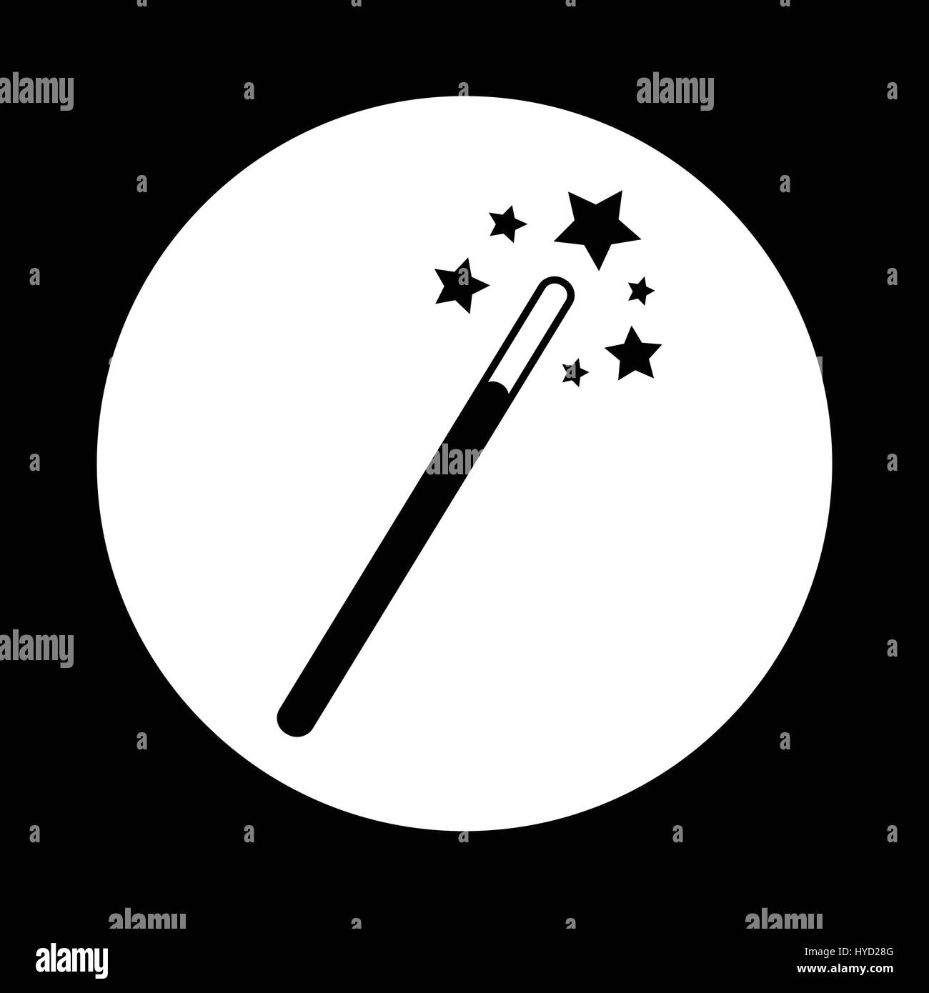 Magic Wand Icon Stock Vector Image & Art - Alamy