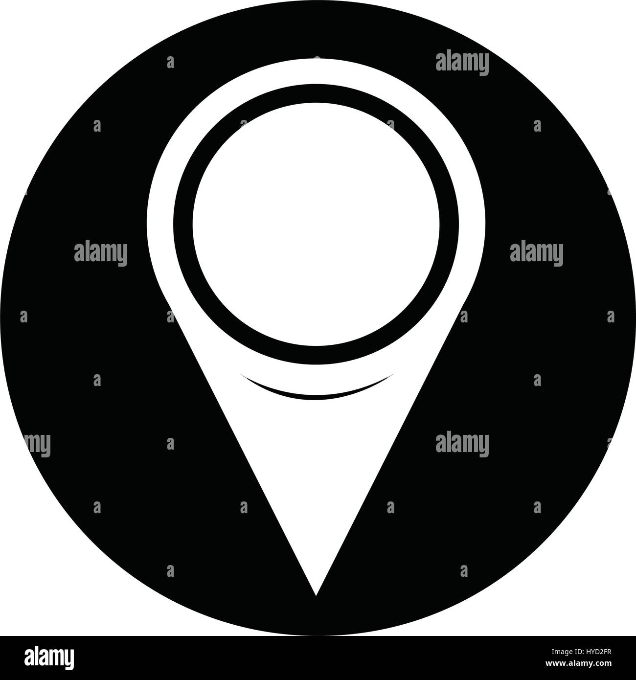 Map pointer metro sign icon Stock Vector Images - Alamy