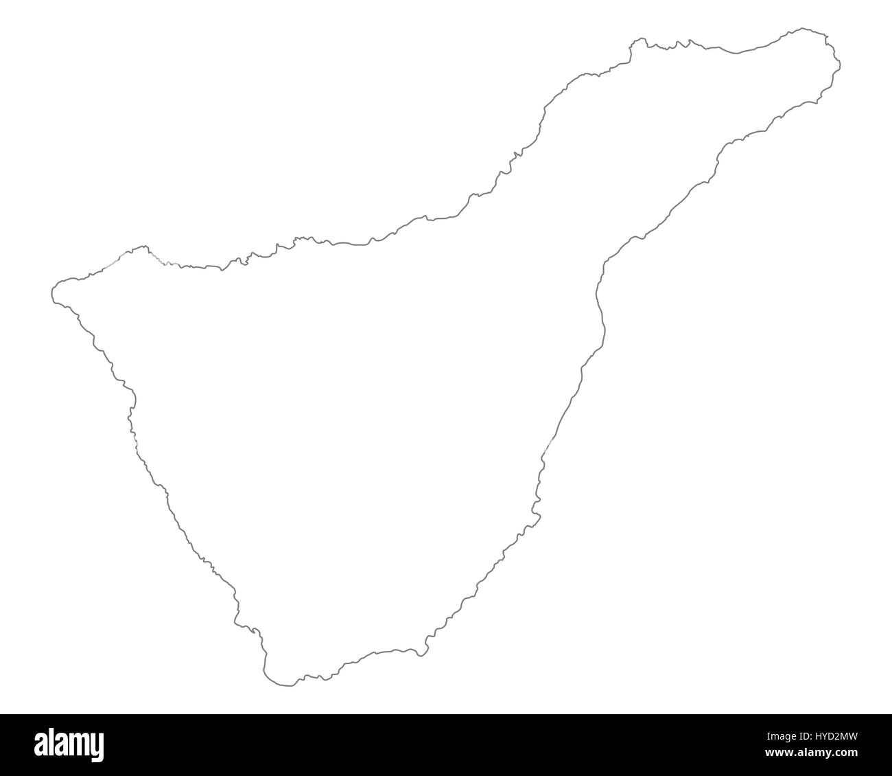 Map of Tenerife Stock Photo - Alamy