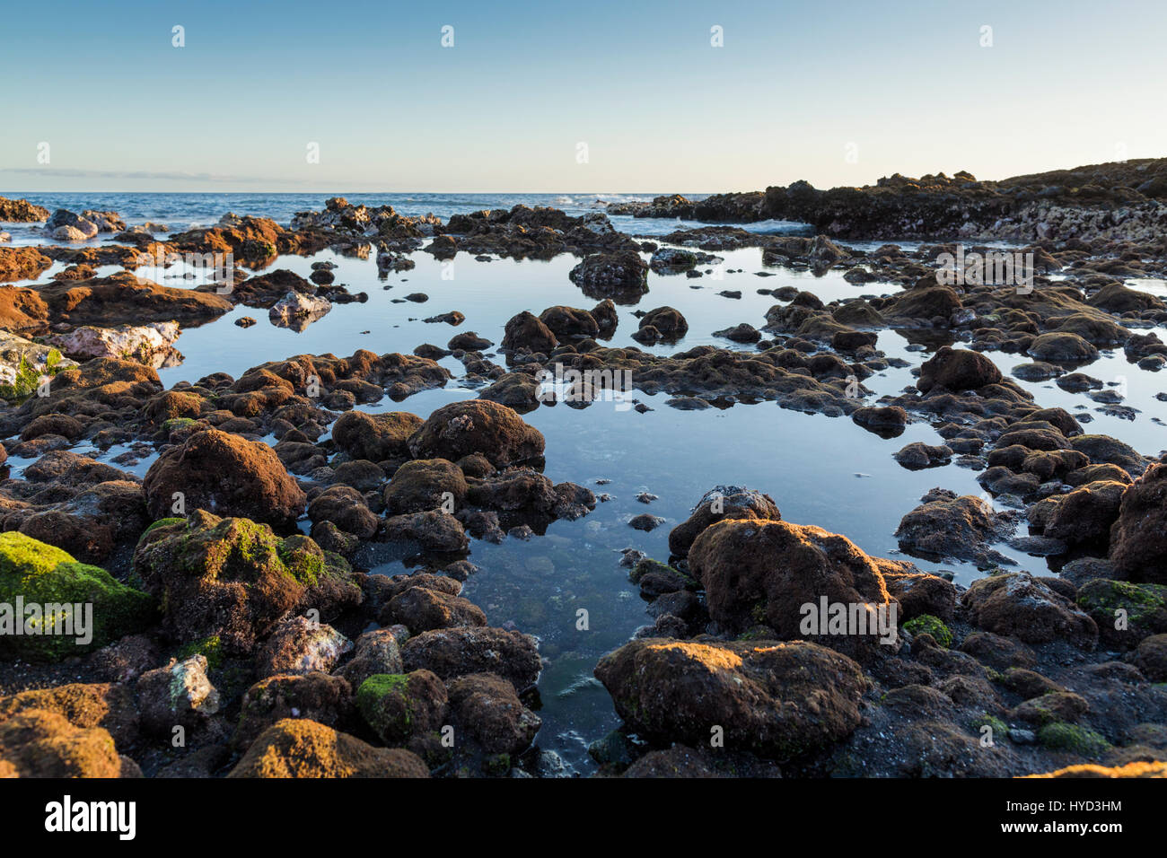 Jaquilen Rocks Rocks and rockpools along the west coast at Alcala, Playa Jaquita ...