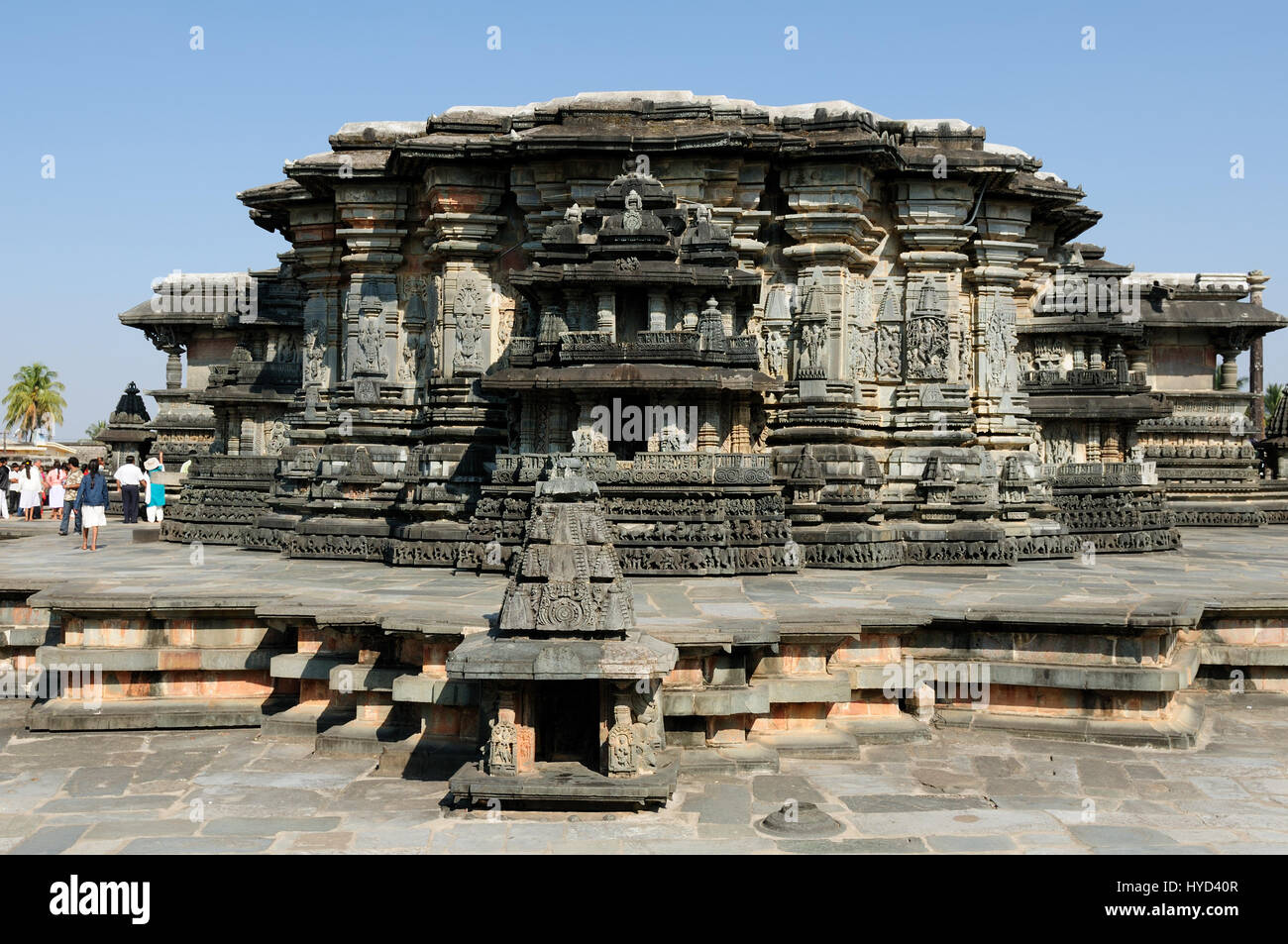 Chennakesava Temple in the town Hassan in the Karnataka state, India Stock Photo