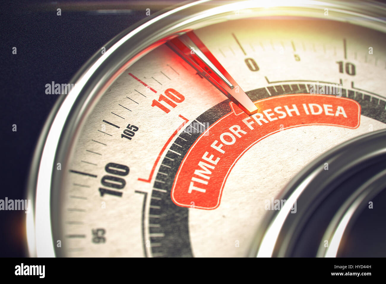 Time For Fresh Idea - Business Mode Concept. 3D. Stock Photo