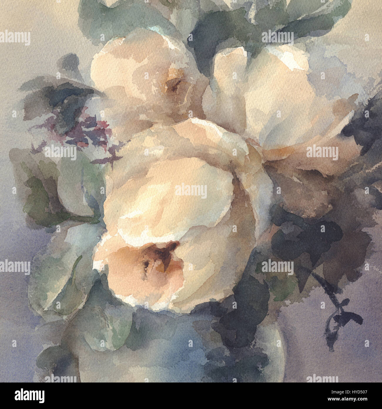 Branch of white peonies hi-res stock photography and images - Alamy