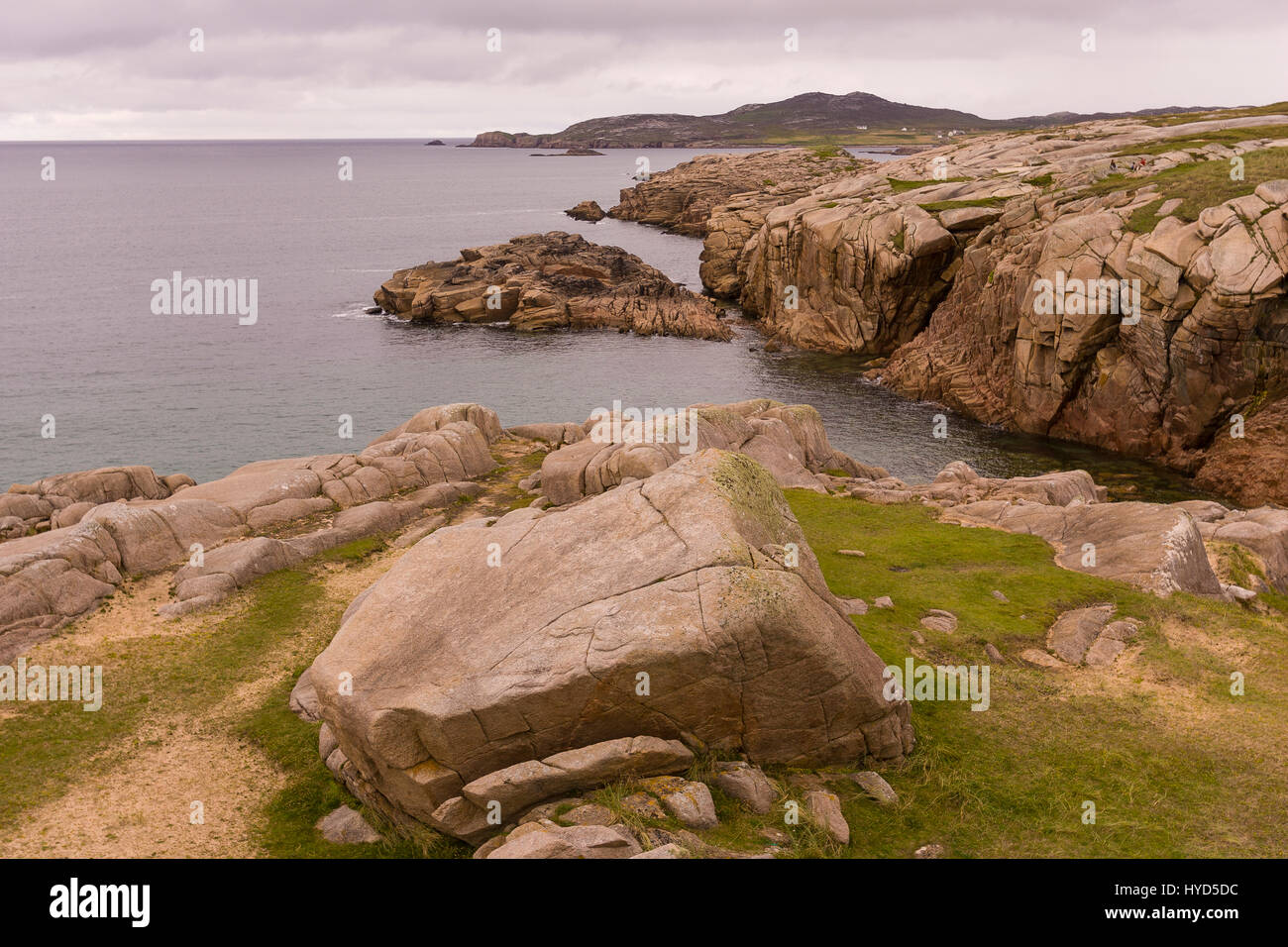 CRUIT ISLAND, DONEGAL, IRELAND - Rocky Atlantic coast on Cruit Island. Stock Photo