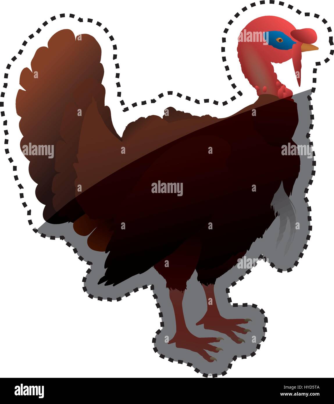 Wild turkey hen Stock Vector Images - Alamy