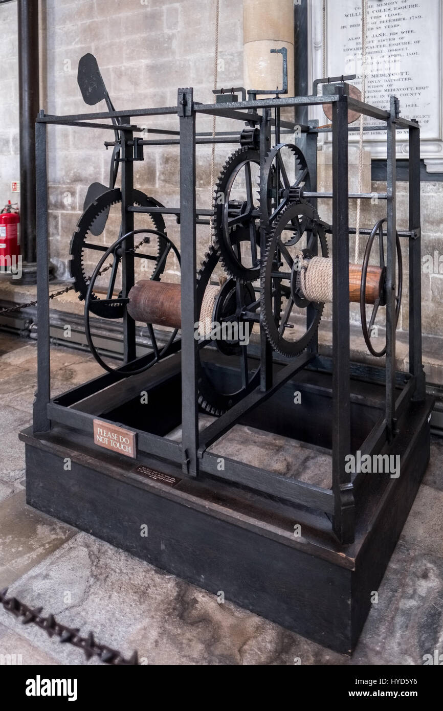 The World's Oldest Working Clock Built in 1386 Stock Photo Alamy