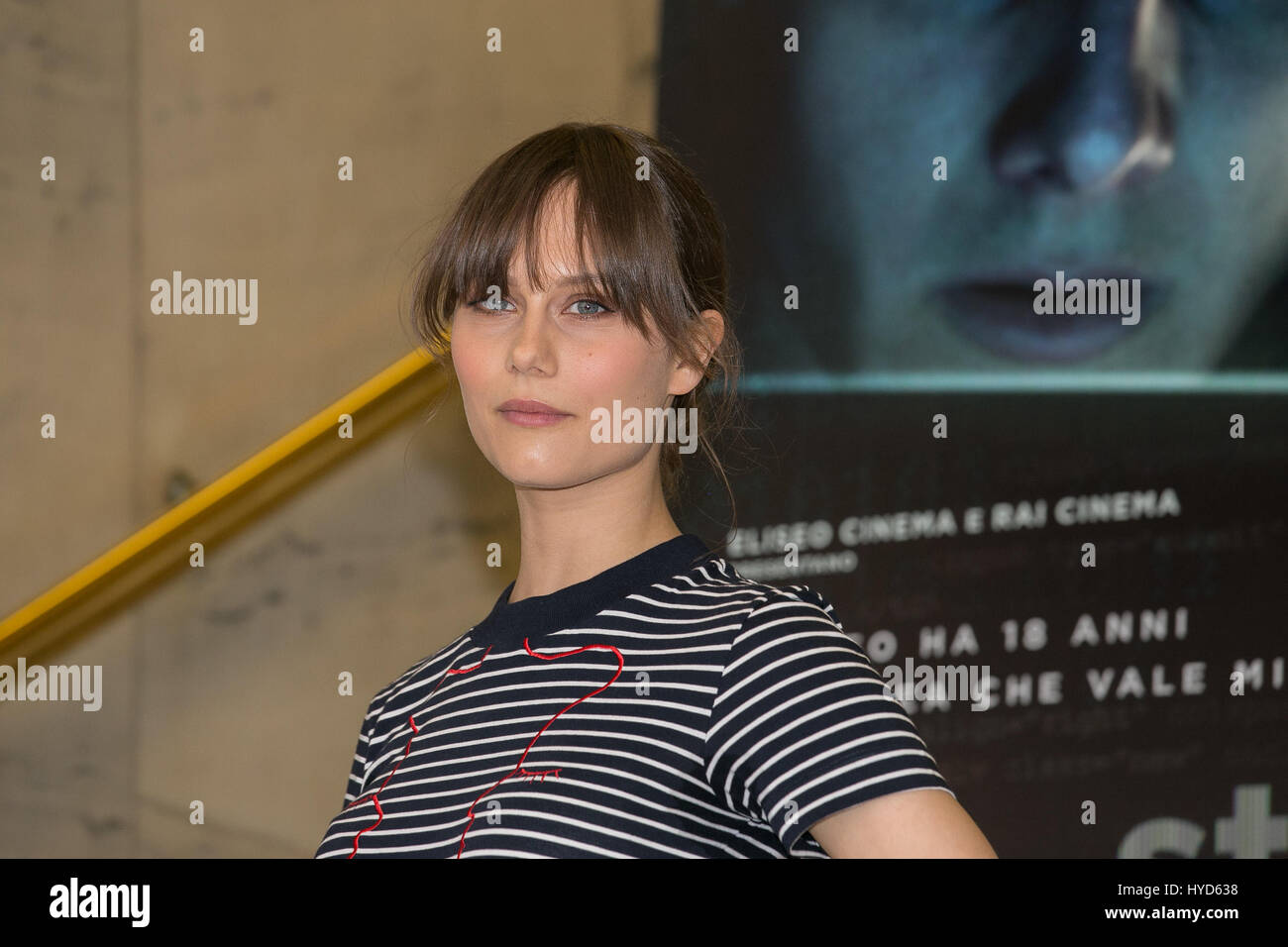 Italy. 03rd Apr, 2017. Photocall of "the startup", a movie by Alessandro D' Alatri in Italy. Credit: Lucia Casone/Pacific Press/Alamy Live News Stock Photo