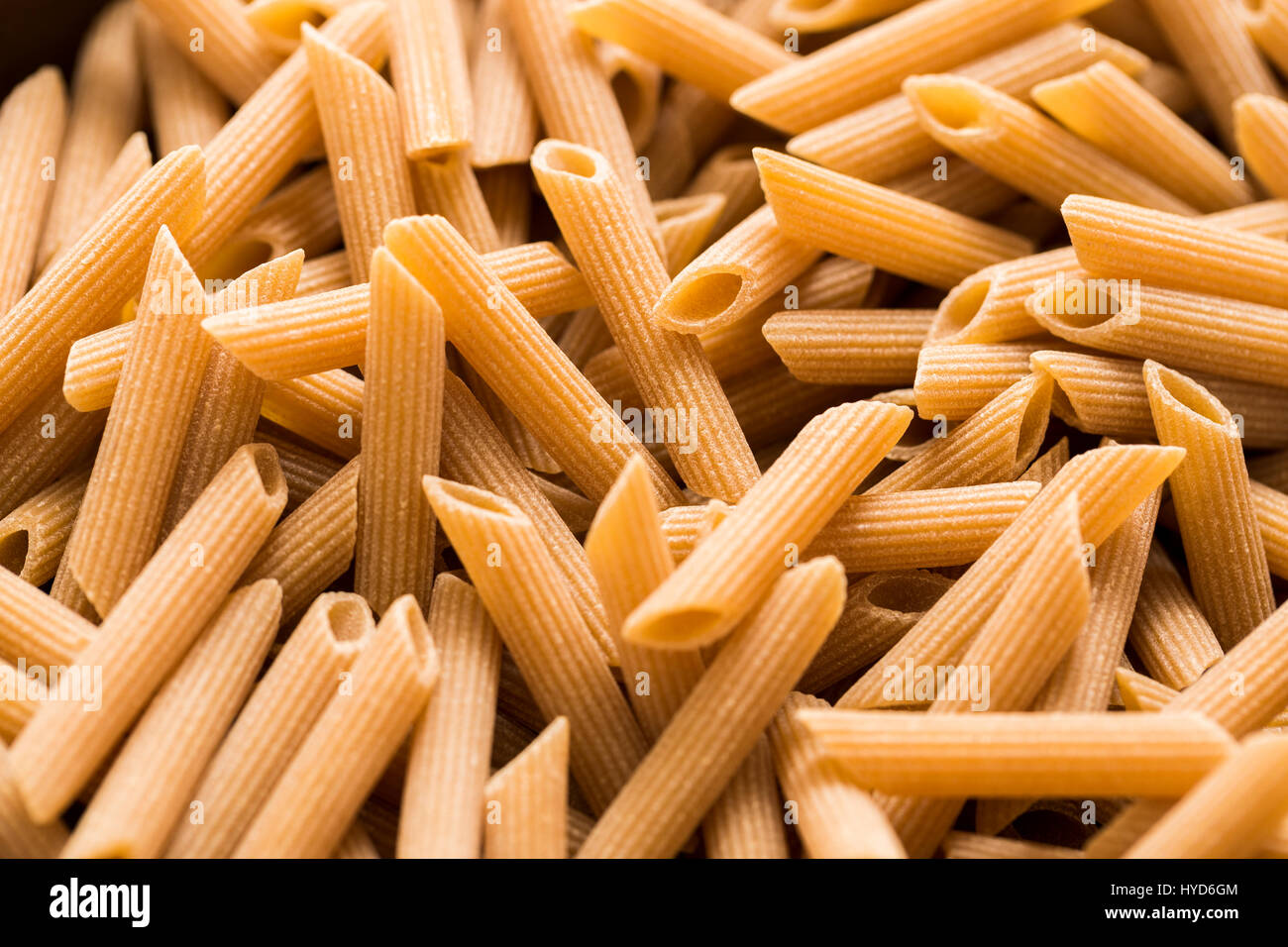 Wholegrain manicotti pasta Stock Photo