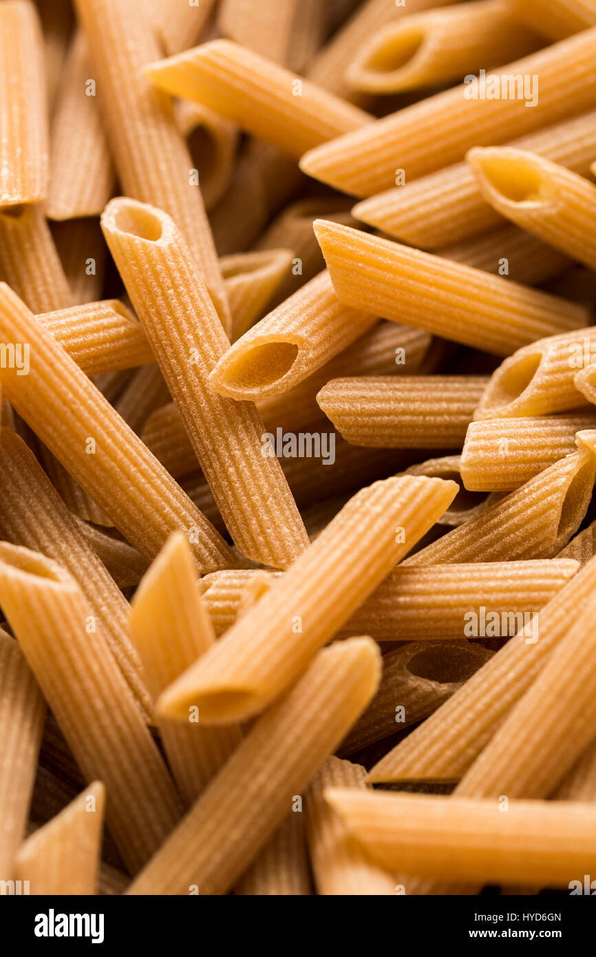 Wholegrain manicotti pasta Stock Photo