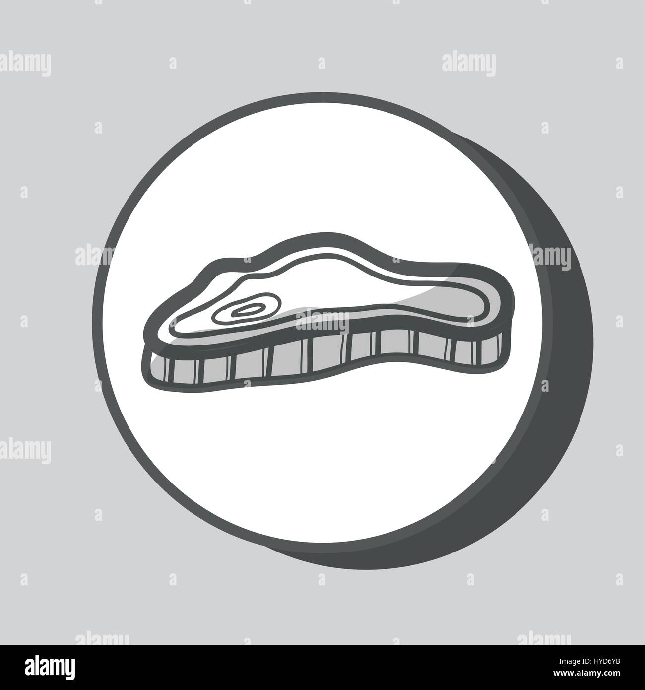 fresh meat delicious food icon Stock Vector Image & Art - Alamy