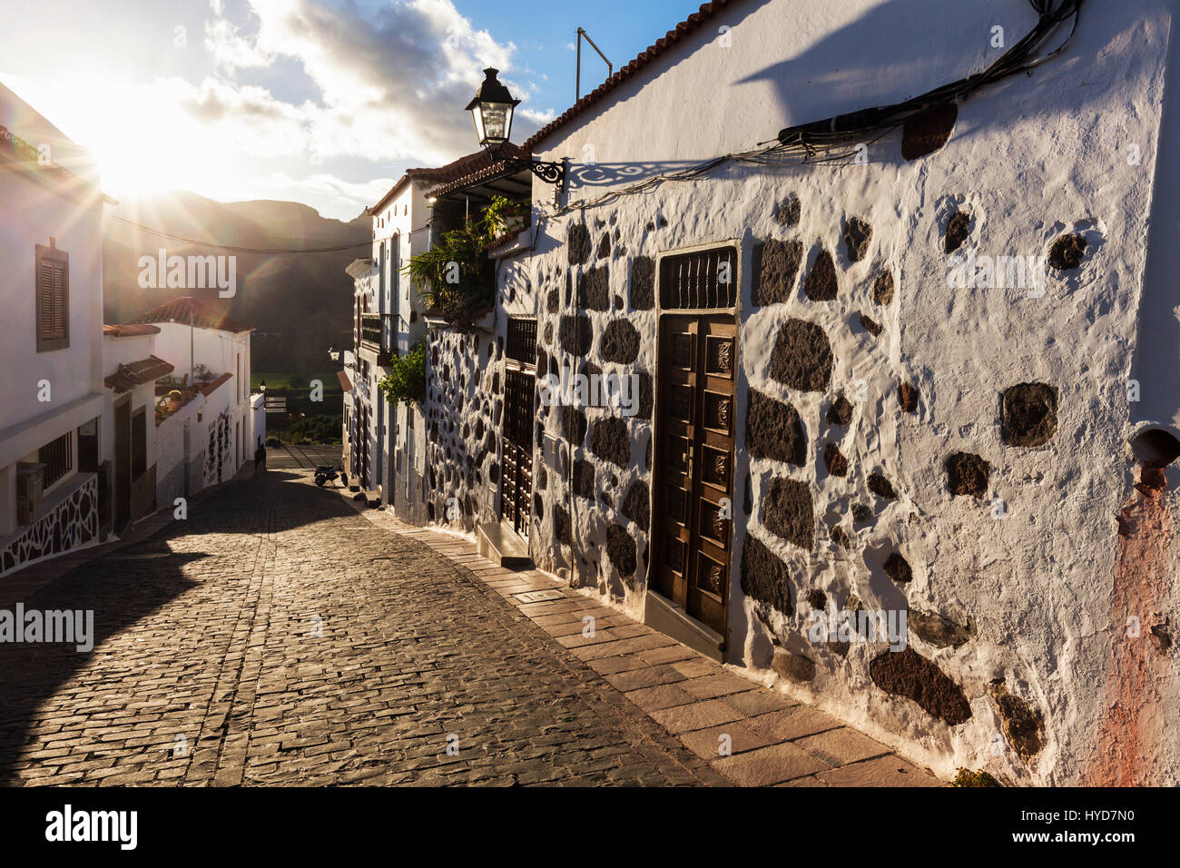 Old town of Santa Lucía de Tirajana. Gran Canaria, Canary Islands, Spain. Stock Photo