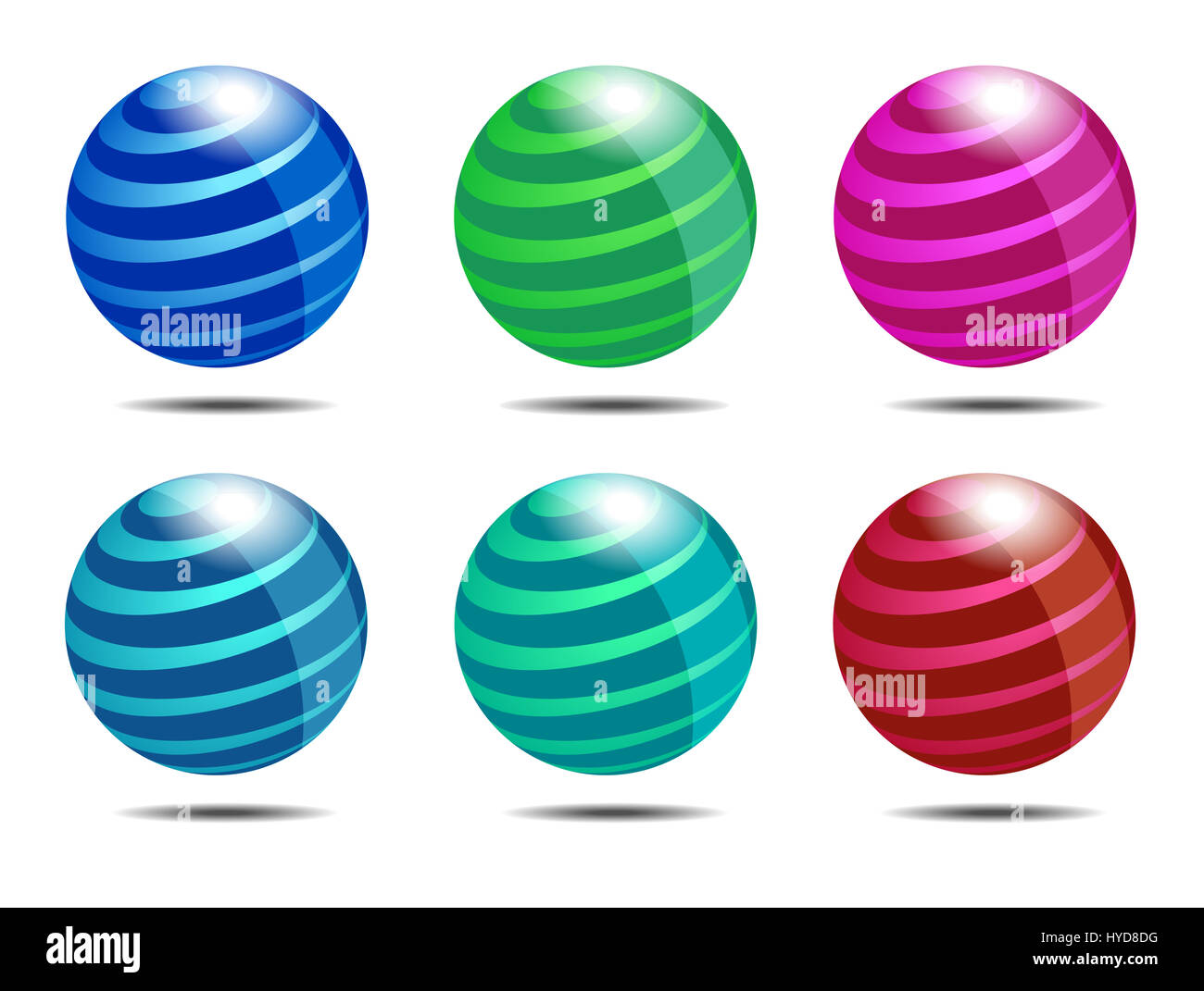 Dynamic Abstract Globe Icons Stock Photo - Alamy