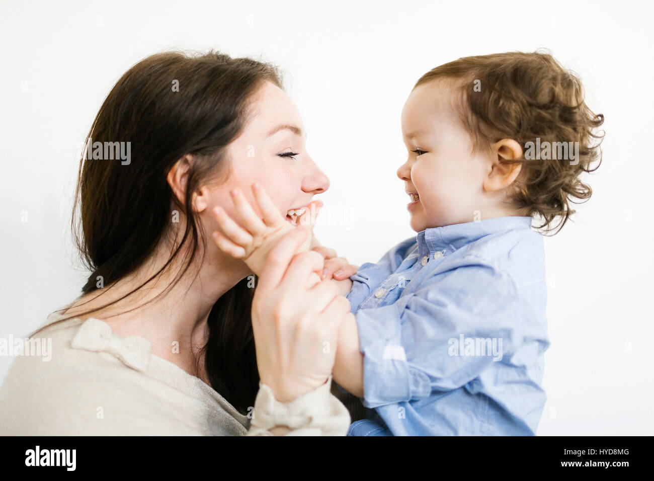 Serene mother holding hi-res stock photography and images - Alamy