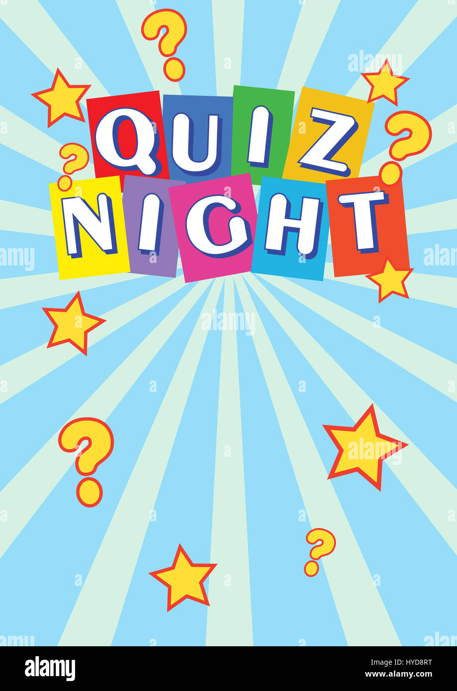 Quiz time banner with colorful brush strokes Vector Image