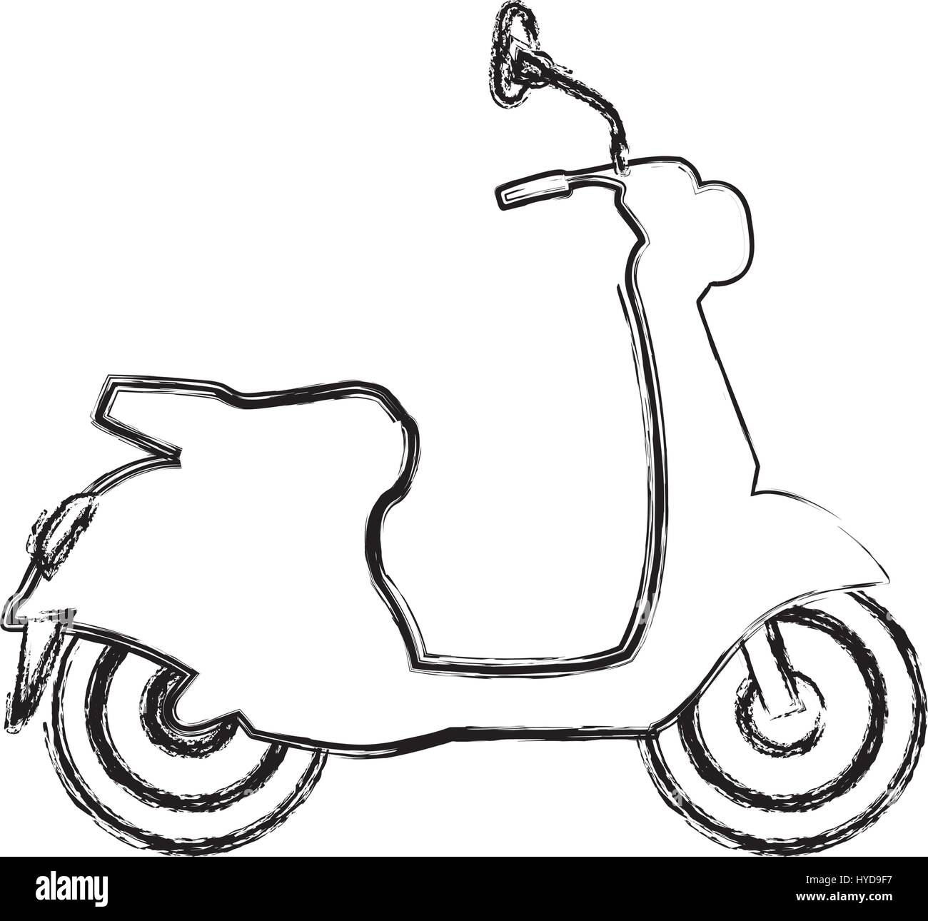 Scooter motorcycle silhouette icon vector illustration graphic design ...