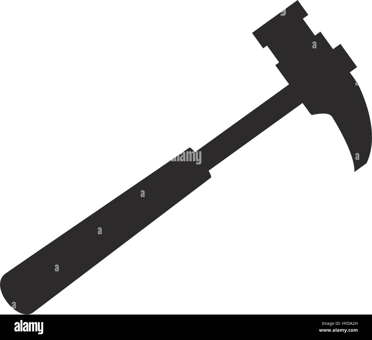 hammer tool silhouette vector icon illustration graphic design Stock ...