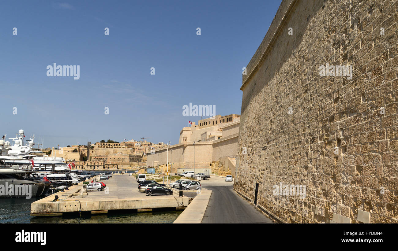 Fort St Angelo, Birgu, Valletta, Malta Stock Photo