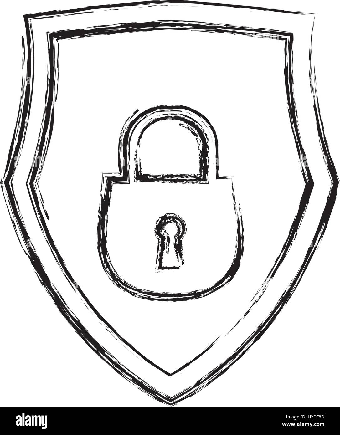 shield security abstract padlock Stock Vector Image & Art - Alamy