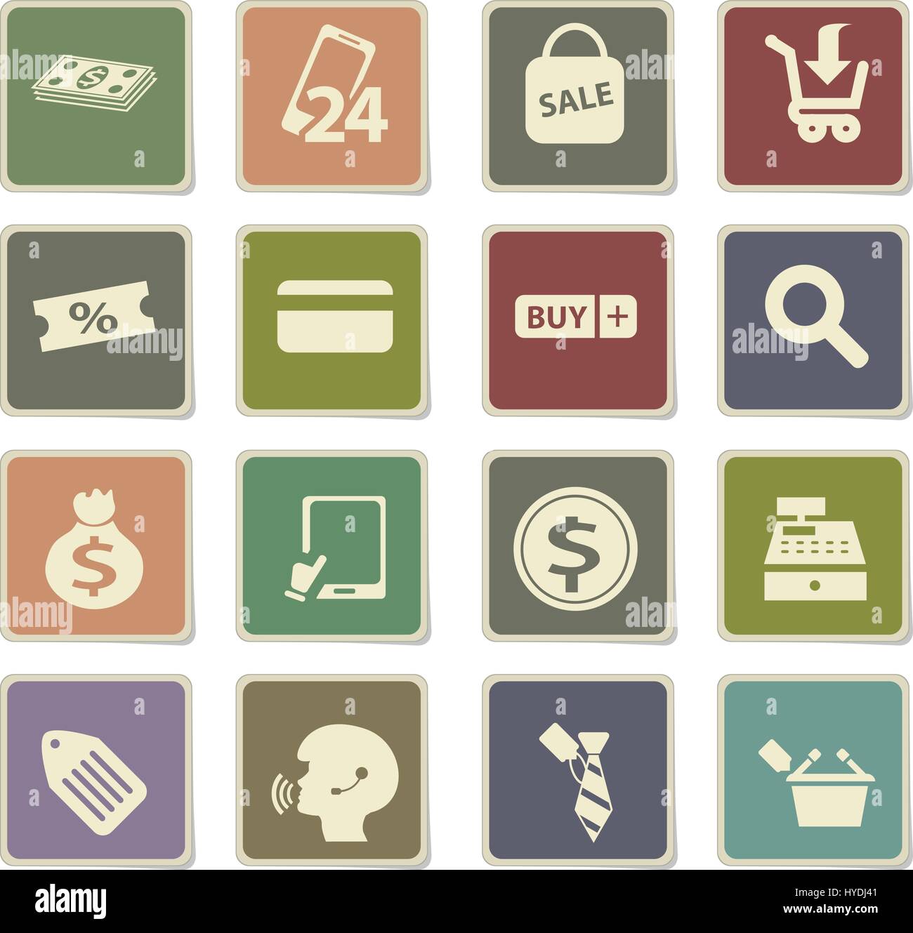 e-commerce vector icons for user interface design Stock Vector Image ...