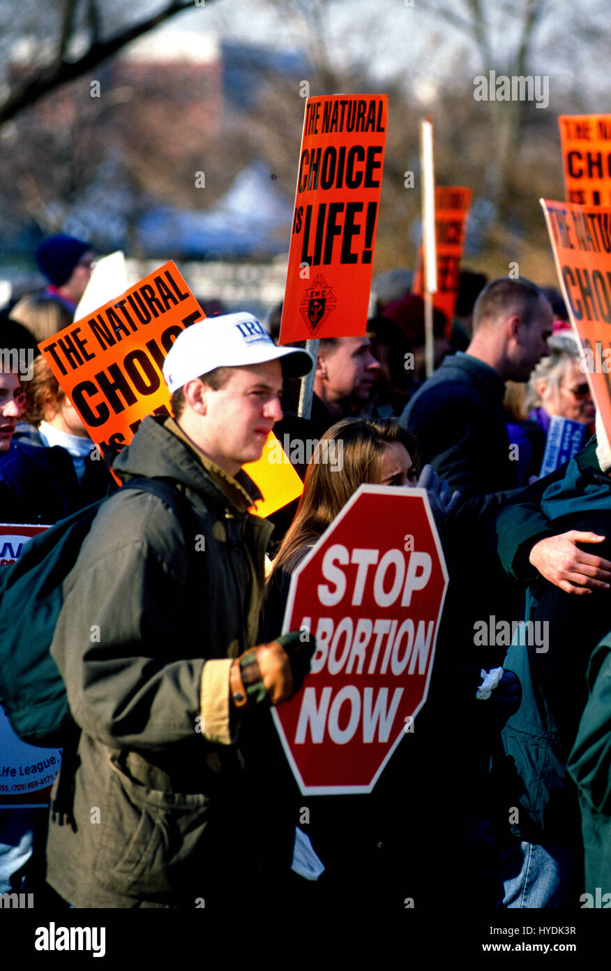 Annual Right To Life March passes in front of the US Supreme Court