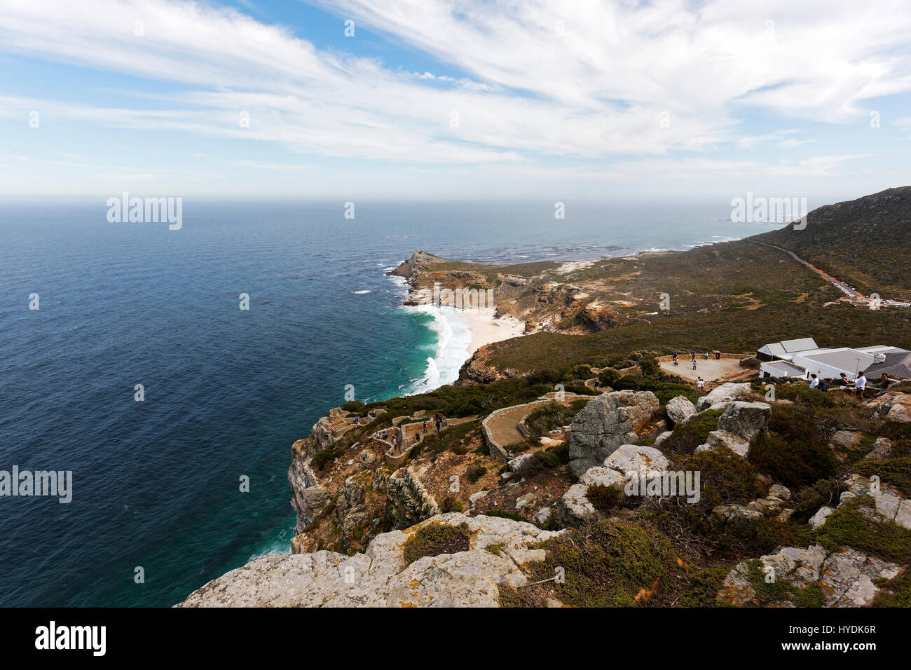 Lookout view to, Cape of Good Hope coastline, Table Mountain National Park, Western Cape, South Africa Stock Photo