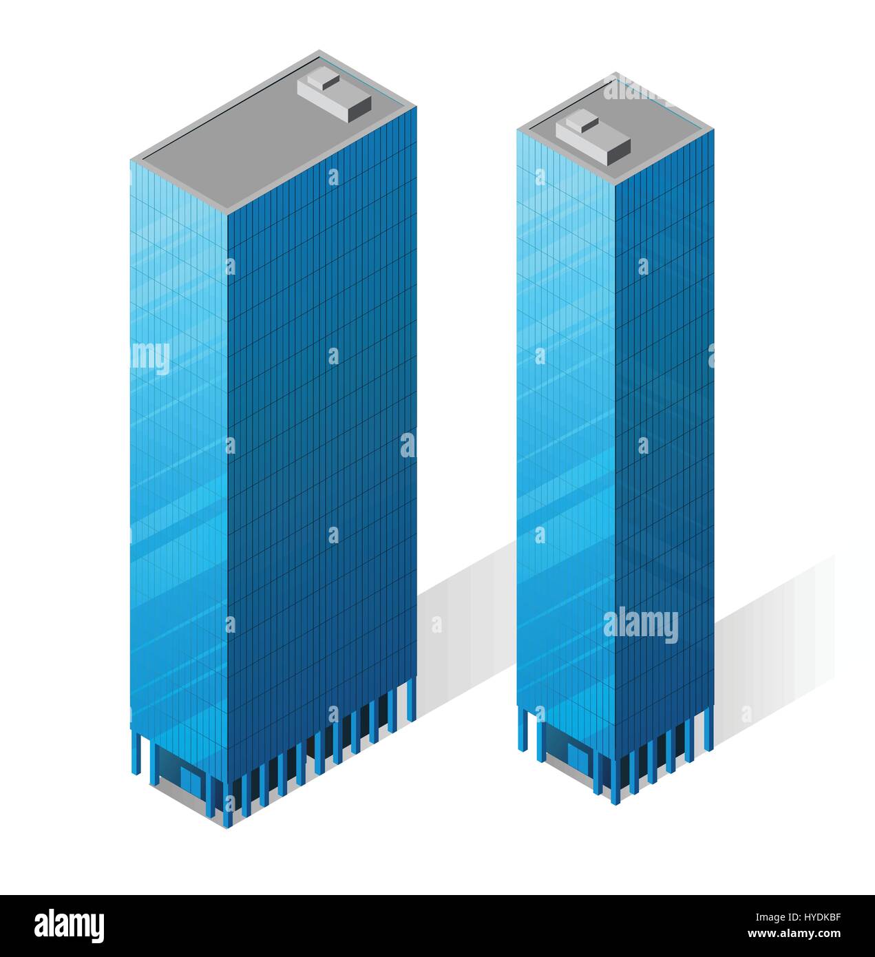 Vector isometric skyscrapers icons Stock Vector Image & Art - Alamy