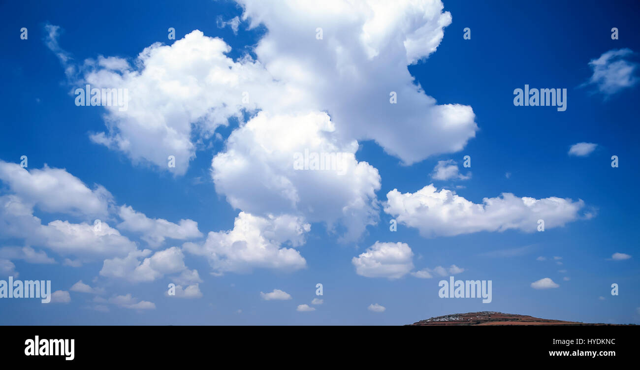 Beautiful blue sky with white clouds Stock Photo - Alamy