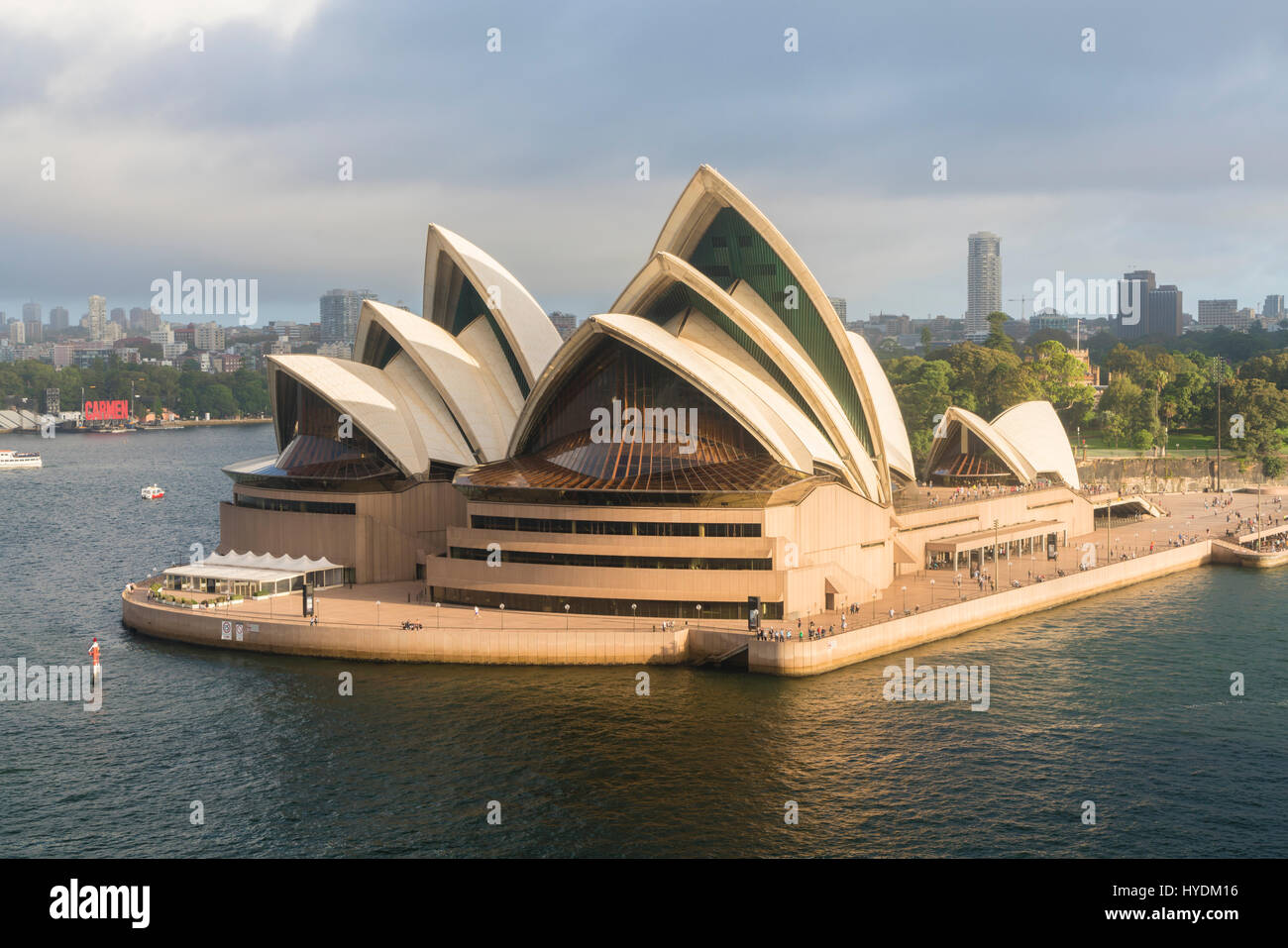 Aerial view of Sydney Opera House Stock Photo