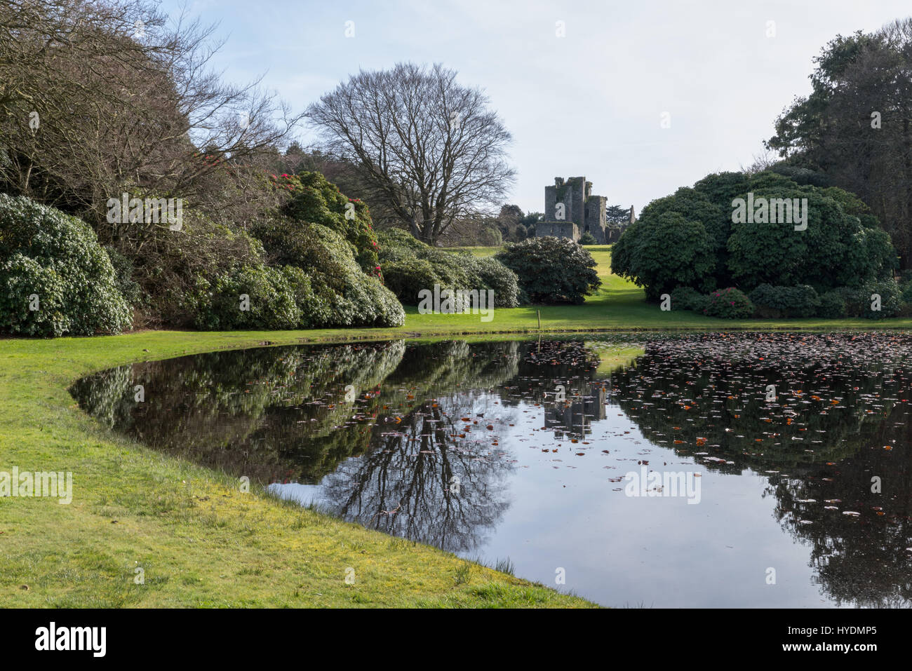 Castle Kennedy from the Garden Pond, South West Scotland Stock Photo
