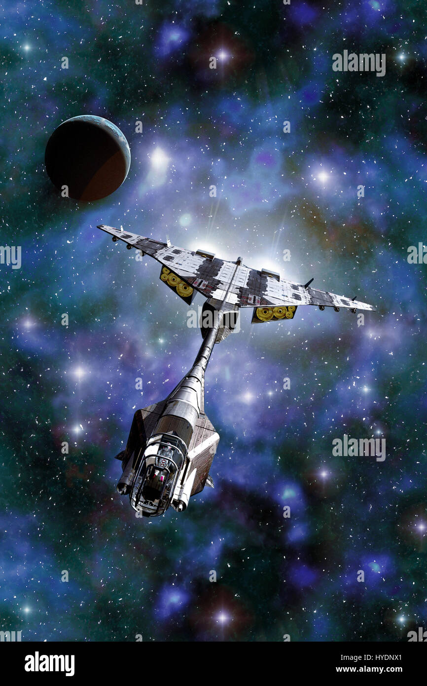 3D render science fiction illustration Stock Photo - Alamy