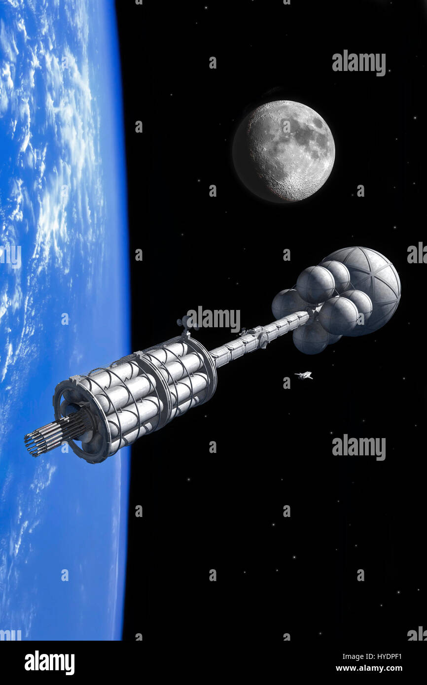 science fiction illustration 3D render Stock Photo - Alamy