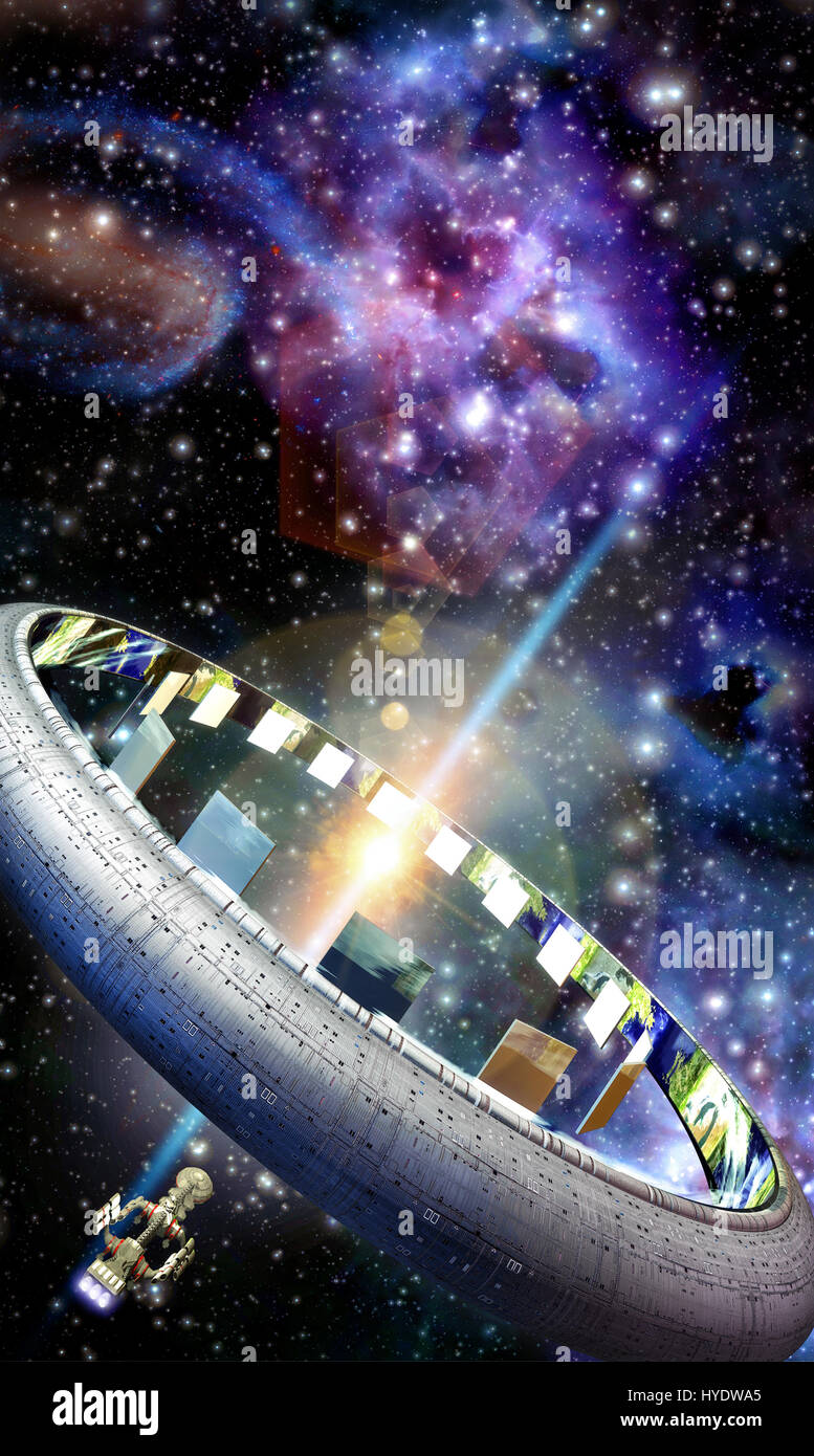 science fiction illustration 3D render Stock Photo - Alamy