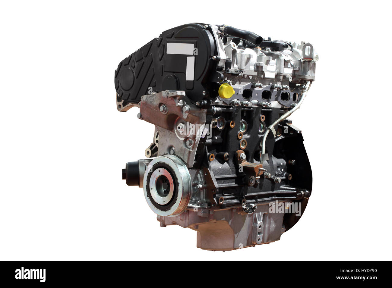 powerful car engine isolated on white background Stock Photo - Alamy