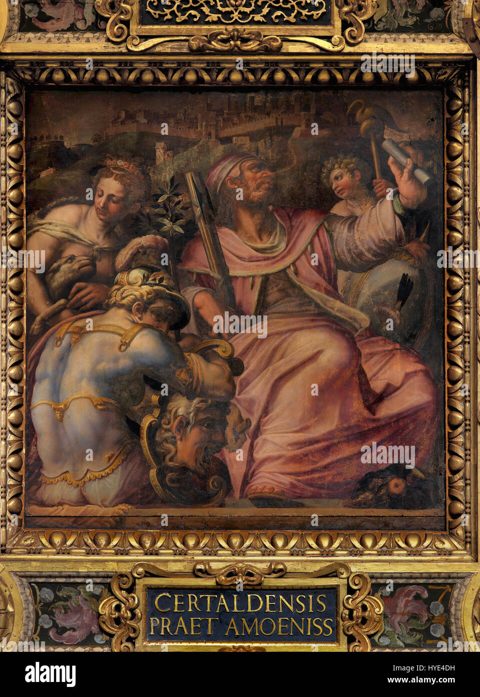 The 'Allegory of Certaldo' by Giorgio Vasari is a painting symbolizing ...