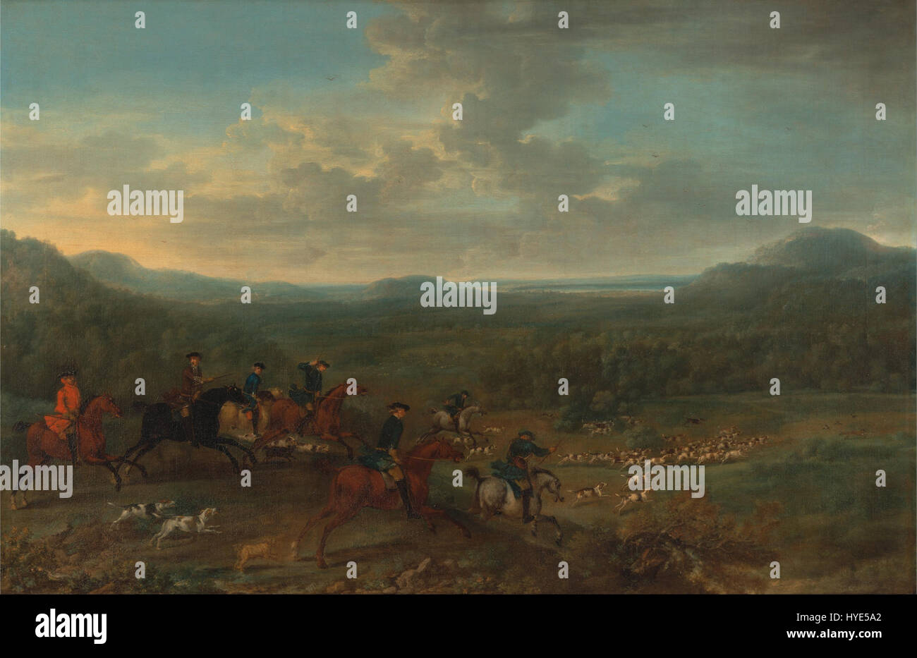 Huntsman Fox 'A Fox Hunt' by John Wootton captures the thrill and excitement of a ...