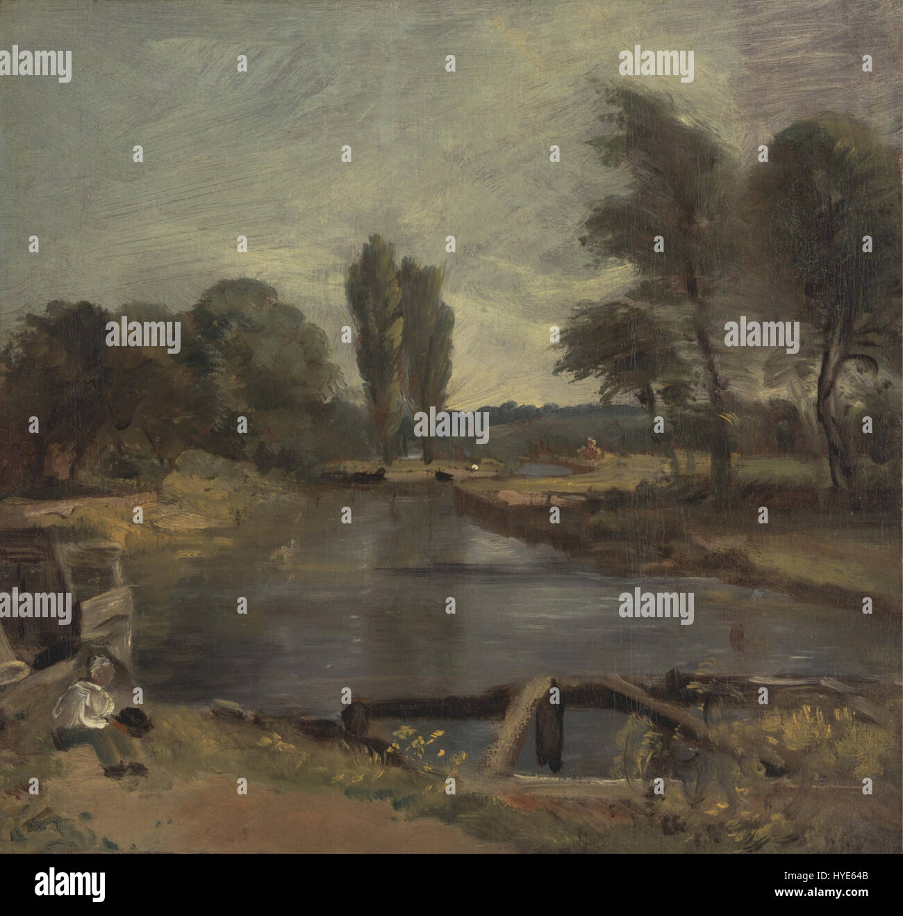 flatford-lock-is-a-famous-painting-by-john-constable-depicting-a