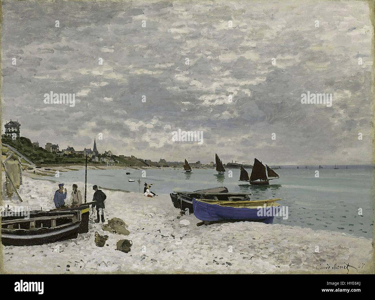 Monet Spiaggia a Sainte Adresse Stock Photo